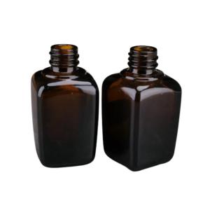 Quality Euro Square Separate 35ML Amber Glass Bottle wholesale