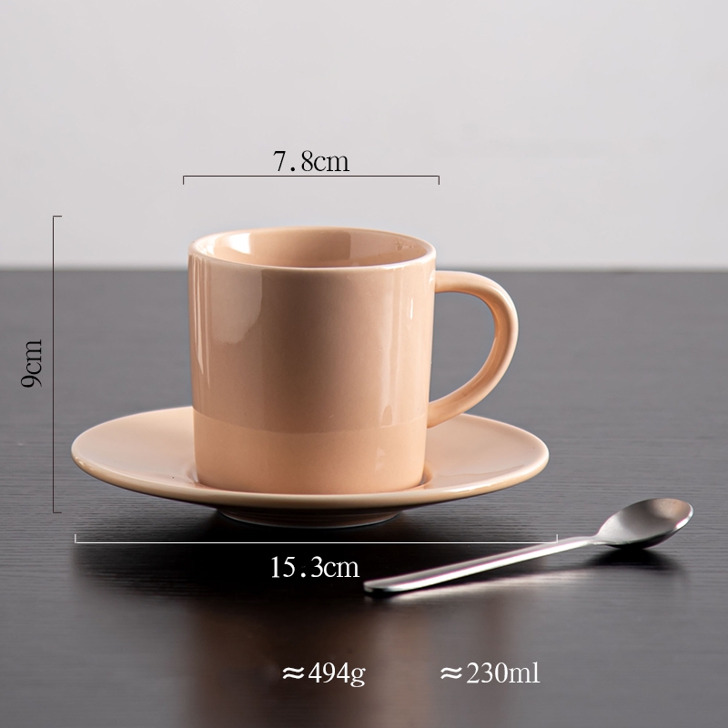 Business Gifts Small Pottery Coffee Mugs With Spoon And Gift Box In Classic Nordic Design