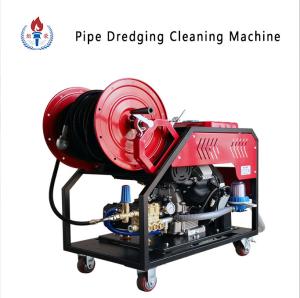 Quality 24ph Diesel High Pressure Pipe Dredging Cleaning Machine 60m Hose wholesale