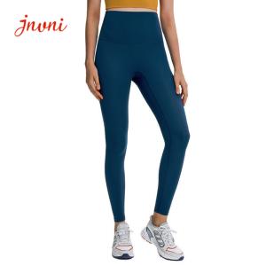 Quality Sexy Nude Super High Waist Crotchless Yoga Leggings Pants 210gsm US Size wholesale