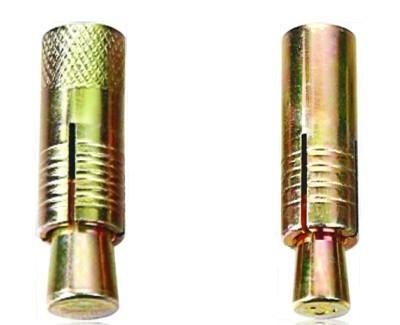 Anti Skid Zinc Yellow Stainless Steel Concrete Anchors CR+6 3/8(M10) Sooth
