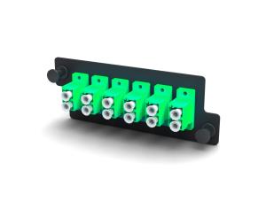 Quality Duplex LC Adapter Plate 12 Port Singlemode Multimode Steel wholesale