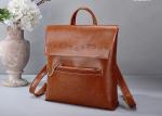 Fashion Oil Wax Leather Womens Backpack Bags , Ladies Multifunctional Shoulder