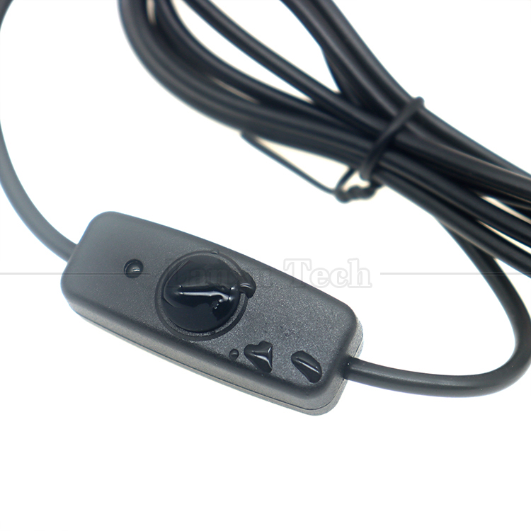 Custom Factory Waterproof Silicon Cover Push Button 2 Pin DC Power on off Switch Cable for Lamp Motorcycle