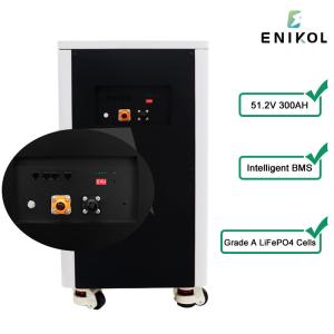 Quality Lifepo4 Akku 48v 300ah Lithium Ion Solar Battery Wheel Type 15kwh Battery wholesale