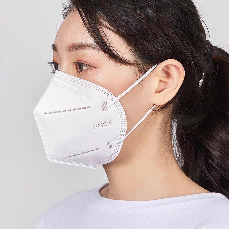 Protective Ffp3 Non Woven Face Mask Disposable Face Mask White Color CE FDA
