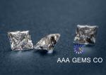 Certified Enhanced Square Moissanite Loose Stones Supper White 6.5mm