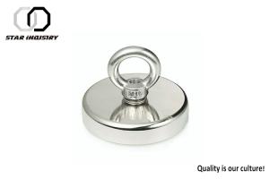 Quality Permanent Magnetic POT Strong Ndfeb Magnets With Eyebolt Surface Finish Optional wholesale