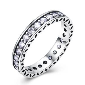 Quality Sterling Silver 925 AAA CZ Stone Tennis Ring wholesale