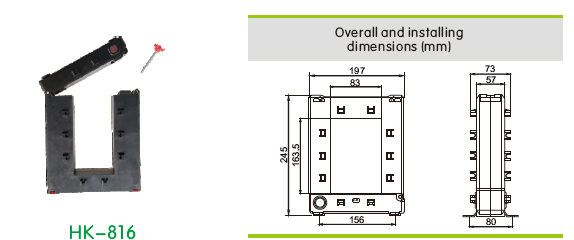 REHE HK-816 low voltage current clamp sensor split core current transformer core for energy monitoring
