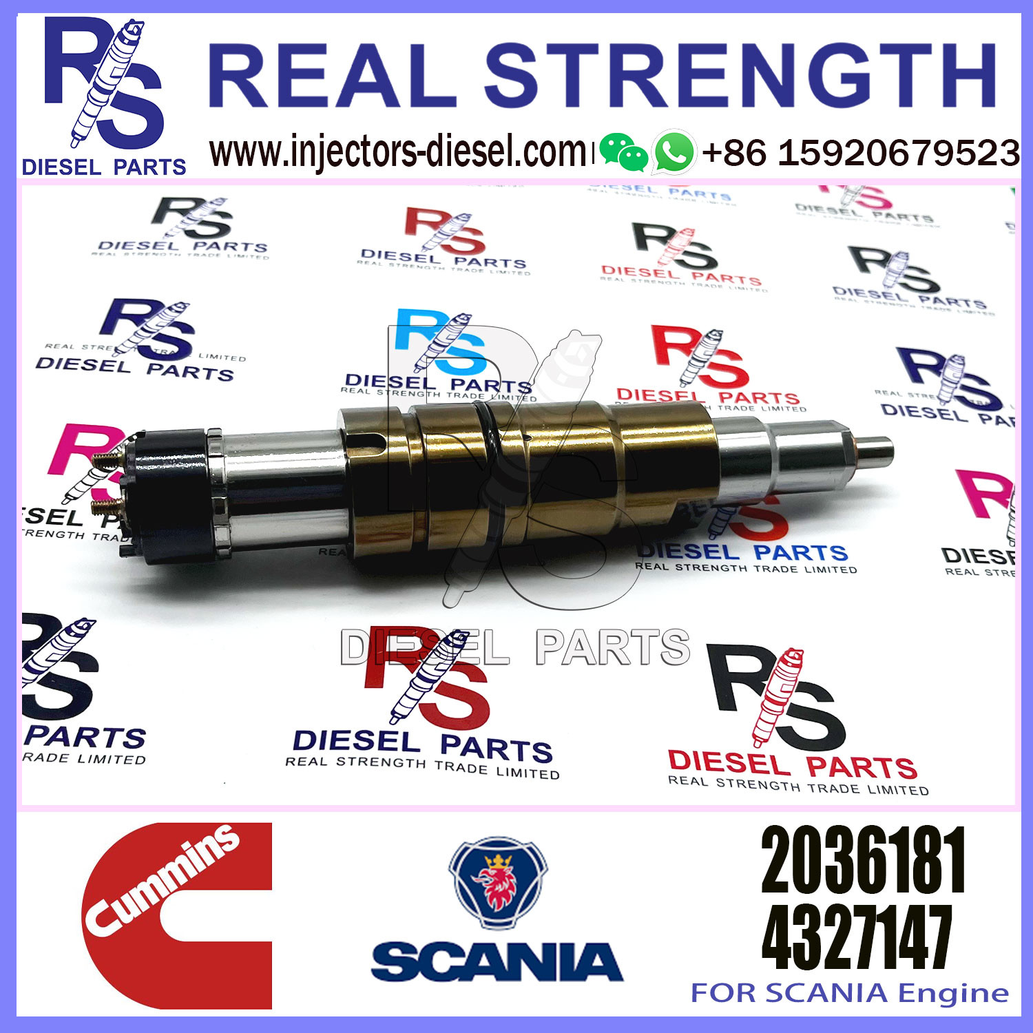 Diesel Engine RDC13A DC16A Fuel Injector 232307 574423 2057401 2086663 2488244 482244 2031386