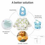 Mealtime Baby Feeding Smock Long Sleeve Bibs For Toddlers 6-36 Months
