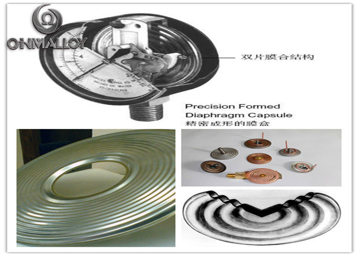 Stamping Invar 36 Precision Alloys Soft Strip For Diaphragm Capsule Elements