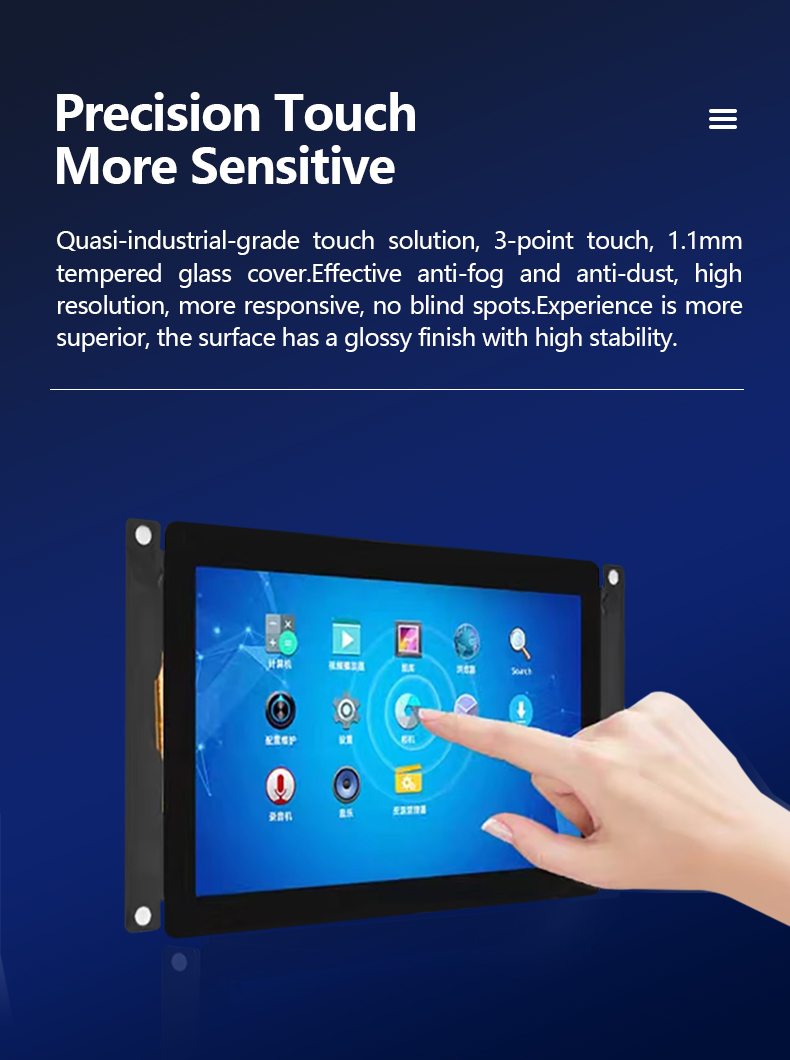 7-inch ABS LCD Display Android Smart Screen with QR Code Battery Camera Swipe Card Weight Indicator and Sensor