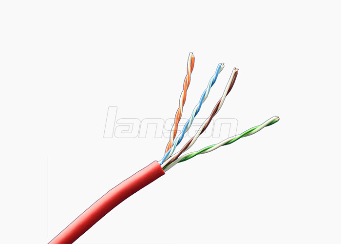 Blue 24AWG Cat5e UTP Cable , Solid Indoor Ethernet LSZH Cat5e Cable 305 M / Roll