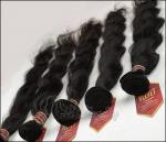 Long Wavy Remy Brazilian Virgin Human Hair Extensions Natural Black