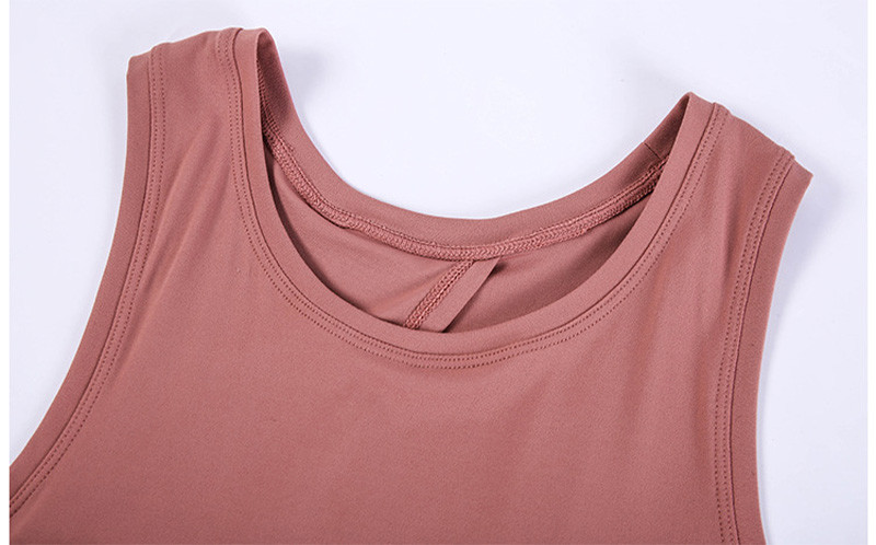 Skin Friendly Ladies Yoga Tops Bandage Back Loose Sleeveless Yoga Tank Tops
