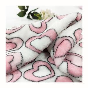 Quality 128X68 Flannel Fleece Ployester Fabric Knitted Anti Static 300GSM wholesale
