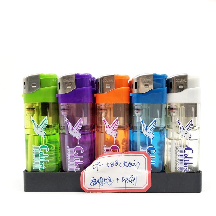 Classic Basic Design Disposable Refillable Custom Lighter with Logo Printing