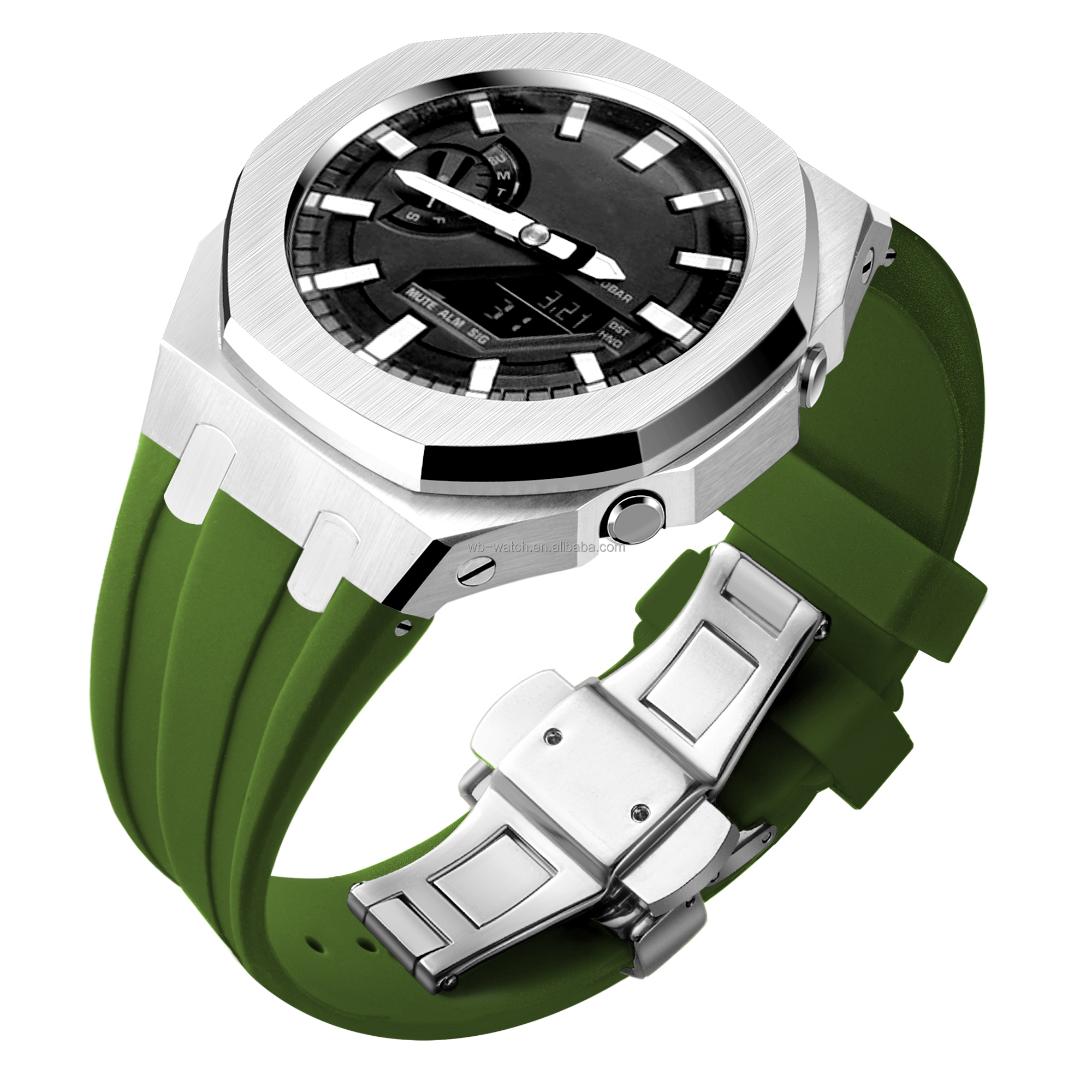 Ga2100 Mod Kit Stainless Steel Bezel Dial And Case Retrofit For Casio G Shock Ga 2110