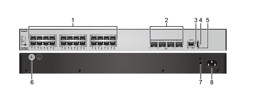 Customized PoE iStack Rack Mount Network Switch S5735-L24P4X-A1