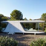 Intelligent Access Control System Capsule Tiny House In Green Houses Entrance