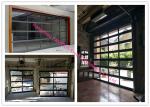 Motorized Aluminum Insulated Tempered Glass Full View Overhead Garage Door
