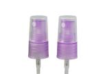 Transparent Purple Perfume Pump Sprayer 18/410 Half Cover Custom Tube Length