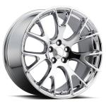 22 Inch Dodge Replica Wheels Black 2528 22x9 Fit Challenger Hellcat
