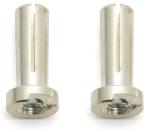 Hexie Silver Bullet Banana Plug Connectors 14mm 18mm For RC Battery