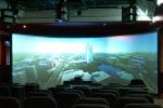Ultra HD 4k projection screen , 16/9 curved screen Wall Installation for Cinema