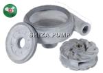 / R Hard Metal Slurry Pump Parts , OEM Water Pump Impeller Replacement A05