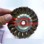 4" Twist Knotted Copper Wire Brush, Double Row