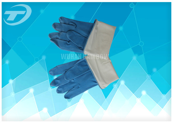 Seamless Disposable Medical Gloves , Full Finger Powdered Latex Gloves