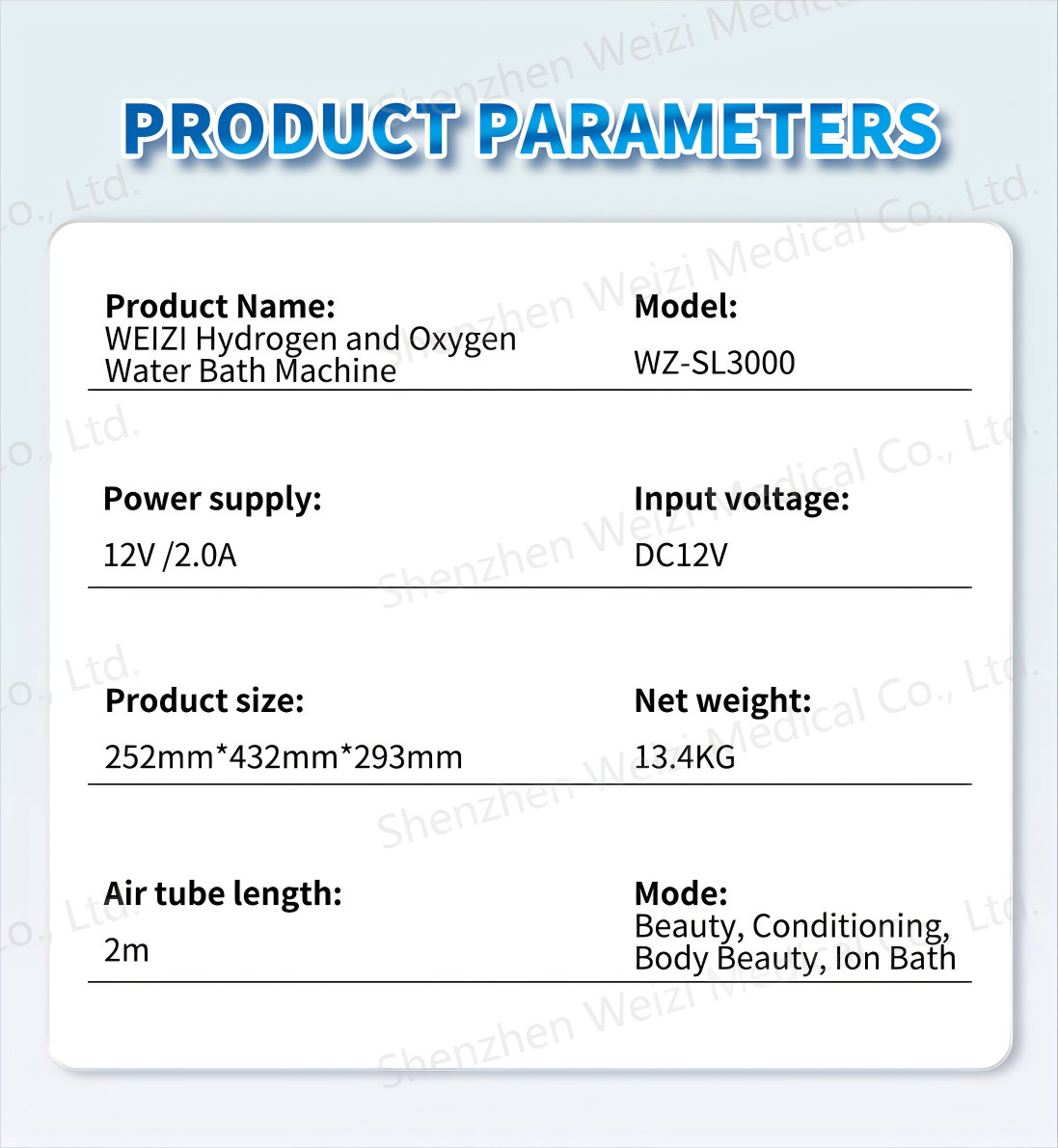 Anti Radical Hydrogen Water Bath Generator WEIZI DC12V For Hydrogen SPA
