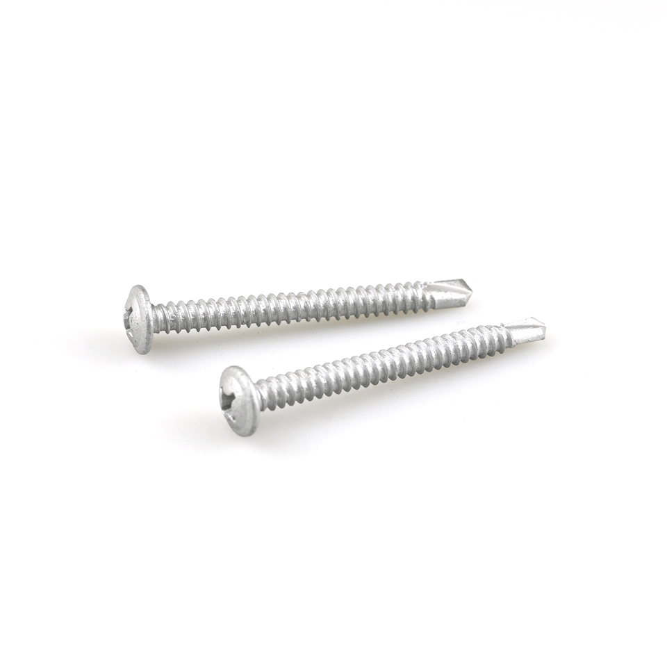 Stainless Steel Pan Wafer Head Self Drilling Screw A2 Phillips 304 Bi-Metal 5.5x60