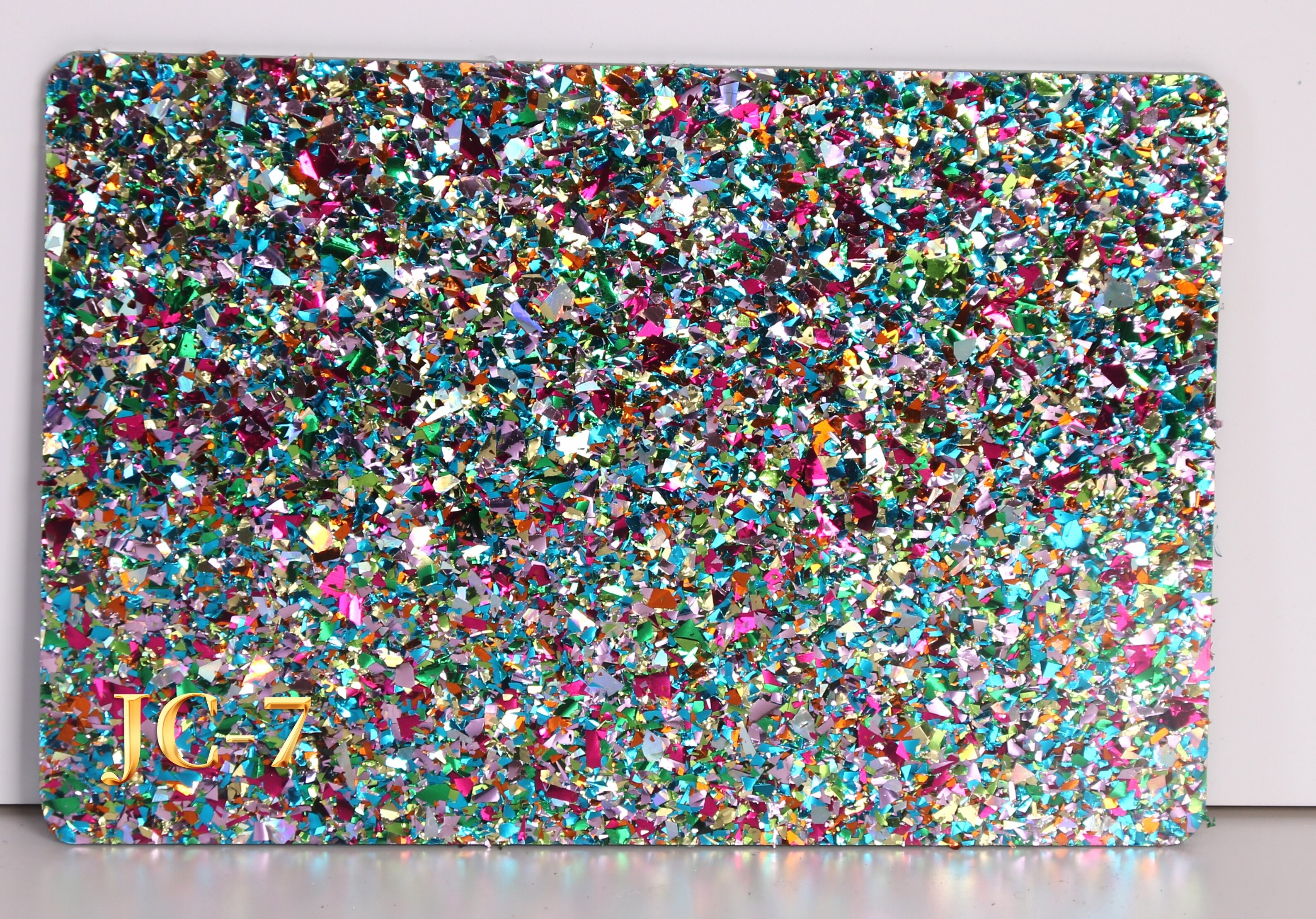 Chunky Glitter Acrylic Sheet 4mm Acrylic Party Sequin Confetti Glitter plexiglass sheet for co2 laser cutting