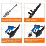 25ft Carbon Fiber High Pressure Pole For Cleaning Building Exteriors Simple