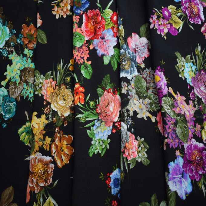 40S*40S Viscose Rayon Fabric Print Fabric Garment Memory Organic