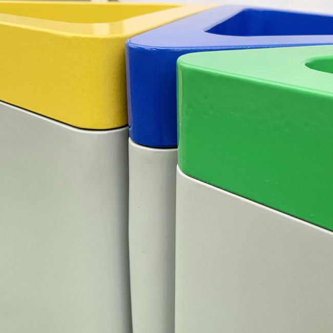 Antioxidant Drying Triangle 3 In 1 Steel Outdoor Trash Can