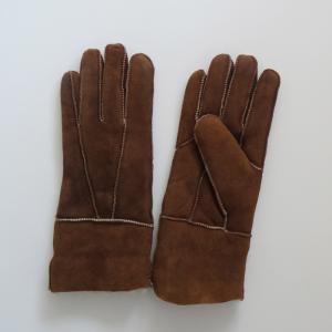 Quality Classical hot sale machine sewing winter slink women sheepskin gloves wholesale