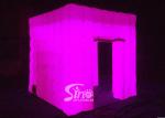 8'x8' portable cube tube Led inflatable photo booth for wedding events or