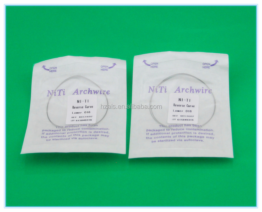 Safety Standard GB15979-2002 Rectangle Orthodontic Niti Arch Wire for Teeth Braces Ovoid Square