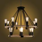 Loft Rattan pendant light For Kitchen Bedroom Dining room Lighting Fixtures (WH