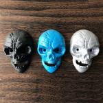 Cool Innovative Cast Iron Skull Head Wall-mounted Bar Beer Bottle Opener, White