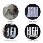 Factory Direct Supply Cheap PET Black Heat Transfer Film Reflective Vinyl Roll