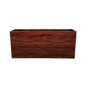 Quality Wood grain stainless steel flower pots &amp; planters outdoor square large wholesale