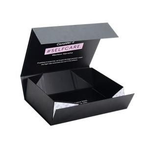 Quality Watch Black Foldable Paper FSC Collapsible Rigid Box Magnetic Closure Gift Box wholesale