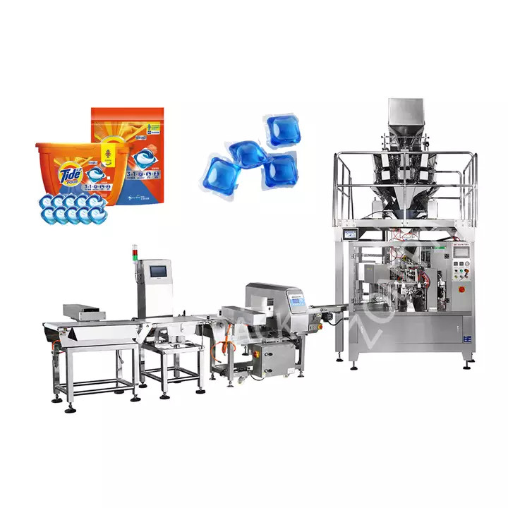 Laundry Pods Laundry Detergent Zipper Bag Packing Machine Automatic