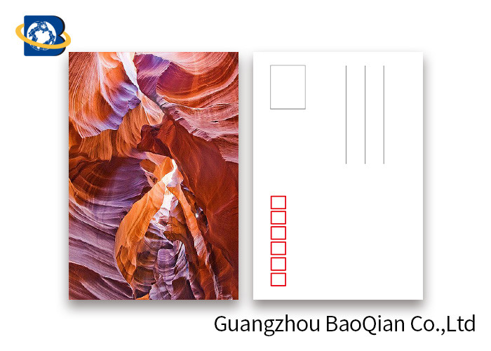 Landscape Lenticular Postcards Printing , 3D Printing Images PET / PP Material